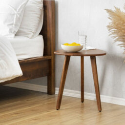 MH London Armstrong Solid Wood Side Table Living Room Wooden Side Table Bedside Walnut End Table - thumbnail 2
