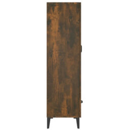 Berkfield Sturdy Highboard Smoked Oak 70X31X115 Cm Engineered Wood - thumbnail 6