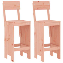Berkfield 3 Piece Garden Bar Set Solid Wood Douglas - thumbnail 3