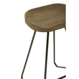 Orsina Metal Frame Bar Stool, Sleek And Sturdy Kitchen Stool With Footrest, Contemporary Stool For Bar Counter - thumbnail 5