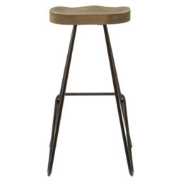 Orsina Metal Frame Bar Stool, Sleek And Sturdy Kitchen Stool With Footrest, Contemporary Stool For Bar Counter - thumbnail 4