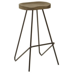 Orsina Metal Frame Bar Stool, Sleek And Sturdy Kitchen Stool With Footrest, Contemporary Stool For Bar Counter - thumbnail 2