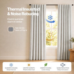 Marlow 100% Blackout Curtains For Bedroom Living Room Thermal Insulated - thumbnail 6