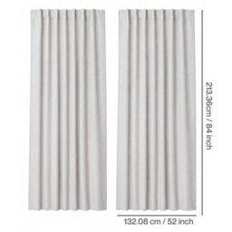 Marlow 100% Blackout Curtains For Bedroom Living Room Thermal Insulated - thumbnail 4