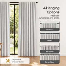 Marlow 100% Blackout Curtains For Bedroom Living Room Thermal Insulated - thumbnail 8