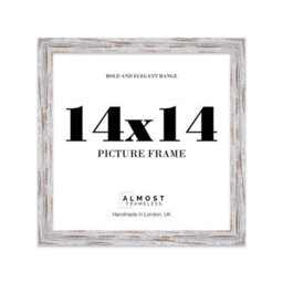 "19X19"" Turquoise Picture Frame - 19X19"" Square Frame With 16X16"" Mount For 19X19""/16X16"" Pictures Vintage Style Thin Edge, 1 Pack" - thumbnail 1