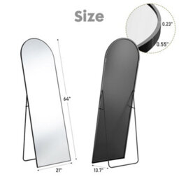Onemill Arched Full Length Mirror With Slim Aluminum Alloy Frame - thumbnail 6