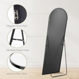 Onemill Arched Full Length Mirror With Slim Aluminum Alloy Frame - thumbnail 4
