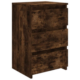 Vidaxl Bed Cabinets 2 Pcs Smoked Oak 40X35X62.5 Cm Engineered Wood - thumbnail 4