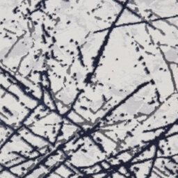 Blue Silver Abstract Easy To Clean Modern Rug For Dining Room Bedroom And Living Room-120Cm X 170Cm - thumbnail 3