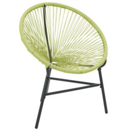 Berkfield Garden Acapulco Chair Poly Rattan Green - thumbnail 2