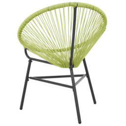 Berkfield Garden Acapulco Chair Poly Rattan Green - thumbnail 4