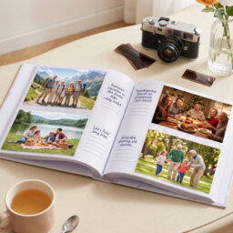 Living And Home 200 Pocket Photo Album Purple Ginkgo Leaf Hardcover Pp Pocket Family Memory Storage Book - thumbnail 3