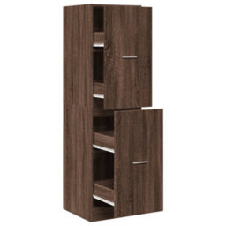 Walplus Apothecary Cabinet Brown Oak 40X41X144.5 Cm Engineered Wood - thumbnail 2