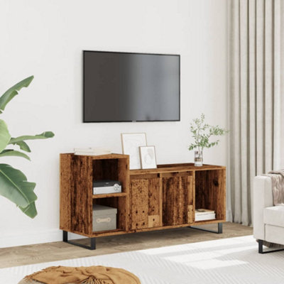Berkfield Tv Cabinet Old Wood 100X35X55 Cm Engineered Wood - image 1
