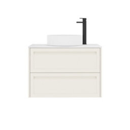Royal Bathrooms Royal Bathroom Elmore 800mm Classic White Wall Mounted Vanity Unit 2 Drawer With Carrara White Undrilled Worktop & No Basin - thumbnail 7