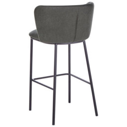 Beliani Set Of 2 Bar Chairs Mina Dark Green - thumbnail 6