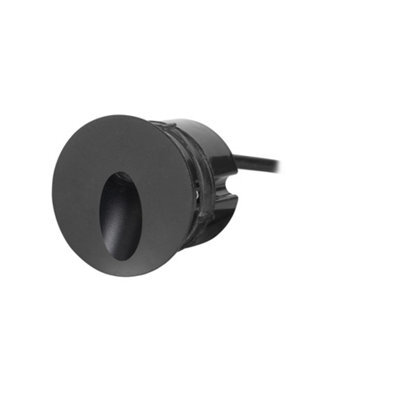 Luminosa Lighting Luminosa Icon Round Led Outdoor Recessed Wall Lamp Black, Warm-White 3000K, Ip65 - image 1