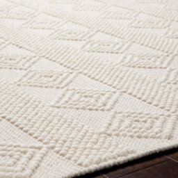 Livabliss Hygge-Hand Woven White Wool Cottage Living Dining Bedroom Rug 183 X 274 Cm Easy Care, Non Shedding - thumbnail 3