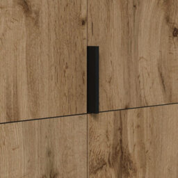 Arte Montana 90Cm Hinged Door Wardrobe - Oak Wotan, Compact Wardrobe With A Natural Look - thumbnail 7
