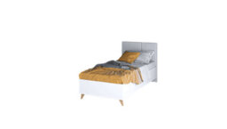 Arte Mood-11 Modern And Chic  Bed Frame Eu Single, 90X200Cm- Stylish Bedroom Furniture With Upholstered Headboard - thumbnail 3