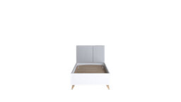 Arte Mood-11 Modern And Chic  Bed Frame Eu Single, 90X200Cm- Stylish Bedroom Furniture With Upholstered Headboard - thumbnail 2