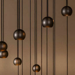 Lucide Montana Led 16 Light Cluster Ceiling Pendant Light With Remote Control Coffee - thumbnail 5