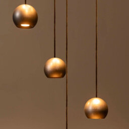 Lucide Montana Led 16 Light Cluster Ceiling Pendant Light With Remote Control Coffee - thumbnail 4