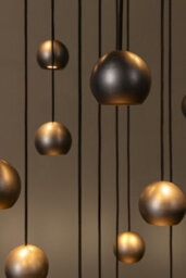Lucide Montana Led 16 Light Cluster Ceiling Pendant Light With Remote Control Coffee - thumbnail 7