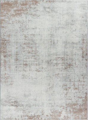 Livabliss Floransa-Abstract Beige Grey Off-White Modern Marble Living Dining Bedroom Rug 160 X 215 Cm Easy Care, Non Shedding - image 1