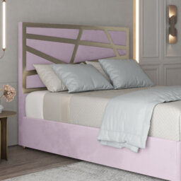 Cloudrest Upholstered Soft Velvet Metal Designer Bed Frame - thumbnail 3