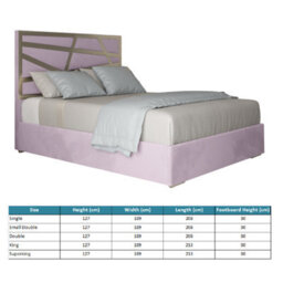 Cloudrest Upholstered Soft Velvet Metal Designer Bed Frame - thumbnail 5