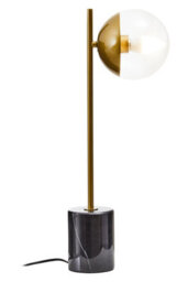 Orsina Contemporary Small Gold Finish Metal Table Lamp, Versatile Desk Lamp, Sturdy Modern Ambient Lamp On Table - thumbnail 2