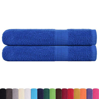 Berkfield Durable Sauna Towels 2 Pcs Blue 80X200 Cm 360 Gsm 100% Cotton