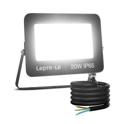 Lepro 20W Led Floodlight Outdoor, 1700 Lumen Led Security Light, Waterproof Ip65, Daylight White Led Outdoor Lights - image 1