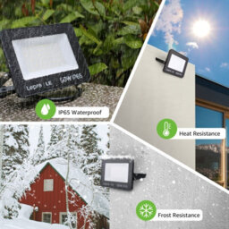 Lepro 20W Led Floodlight Outdoor, 1700 Lumen Led Security Light, Waterproof Ip65, Daylight White Led Outdoor Lights - thumbnail 6