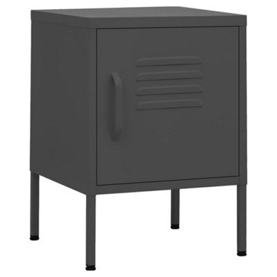 Berkfield Modern Nightstands 2 Pcs Anthracite 35X35X51 Cm Steel - image 1