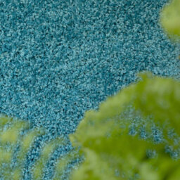 Loomed Soft Value Teal Blue Shaggy Area Rug 135X135Cm - thumbnail 2