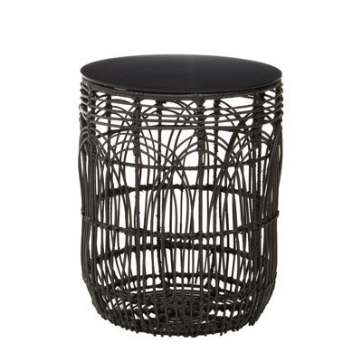 Orsina Versatile Design Round Rattan Table, Industrial Design Bedroom Table, Everyday Use Side Table For Lounge - image 1