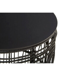 Orsina Versatile Design Round Rattan Table, Industrial Design Bedroom Table, Everyday Use Side Table For Lounge - thumbnail 5