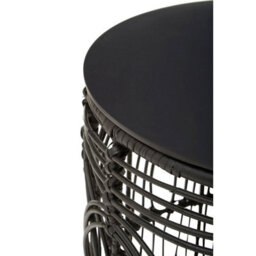Orsina Versatile Design Round Rattan Table, Industrial Design Bedroom Table, Everyday Use Side Table For Lounge - thumbnail 4