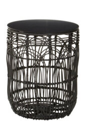 Orsina Versatile Design Round Rattan Table, Industrial Design Bedroom Table, Everyday Use Side Table For Lounge - thumbnail 7