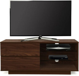 "Homeology Gallus Premium Walnut With 2-Walnut Drawers And 2 Shelves Up To 55"" Led/oled/lcd Tv Cabinet"