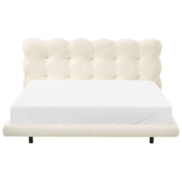 Beliani Bed Boucle Soulisse 160 X 200 Cm (Eu King Size) Off-White - thumbnail 7