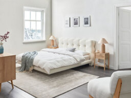 Beliani Bed Boucle Soulisse 160 X 200 Cm (Eu King Size) Off-White - thumbnail 2
