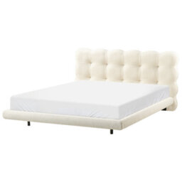 Beliani Bed Boucle Soulisse 160 X 200 Cm (Eu King Size) Off-White - thumbnail 5