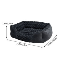Living And Home Dark Grey Pet Sleeping Bed For Dog And Cat 63X53X20Cm - thumbnail 7