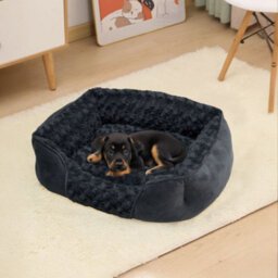 Living And Home Dark Grey Pet Sleeping Bed For Dog And Cat 63X53X20Cm - thumbnail 2