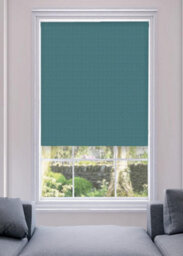 Lister Cartwright Blackout Roller Blinds Child Safety Included Herringbone Effect (Teal, 120 Cm Width X 140 Cm Drop) - thumbnail 3