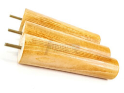 L&F Turned Wood Legs Natural Wash 230mm High Set Of 4 Replacement Furniture Bun Feet Settee Chairs Sofas Footstools M10 Pkc148 - thumbnail 3